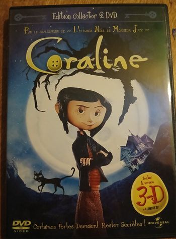 DVD Coraline 2D/3D