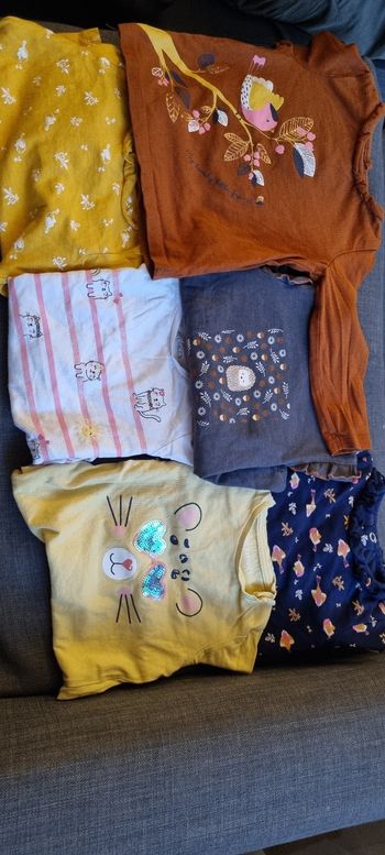 Lot  t-shirt manche longue