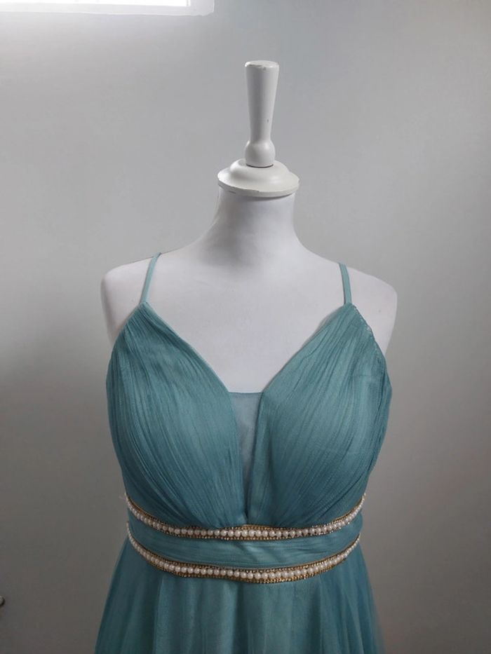 Robe de soirée cocktail cérémonie demoiselle d'honneur L - photo numéro 5