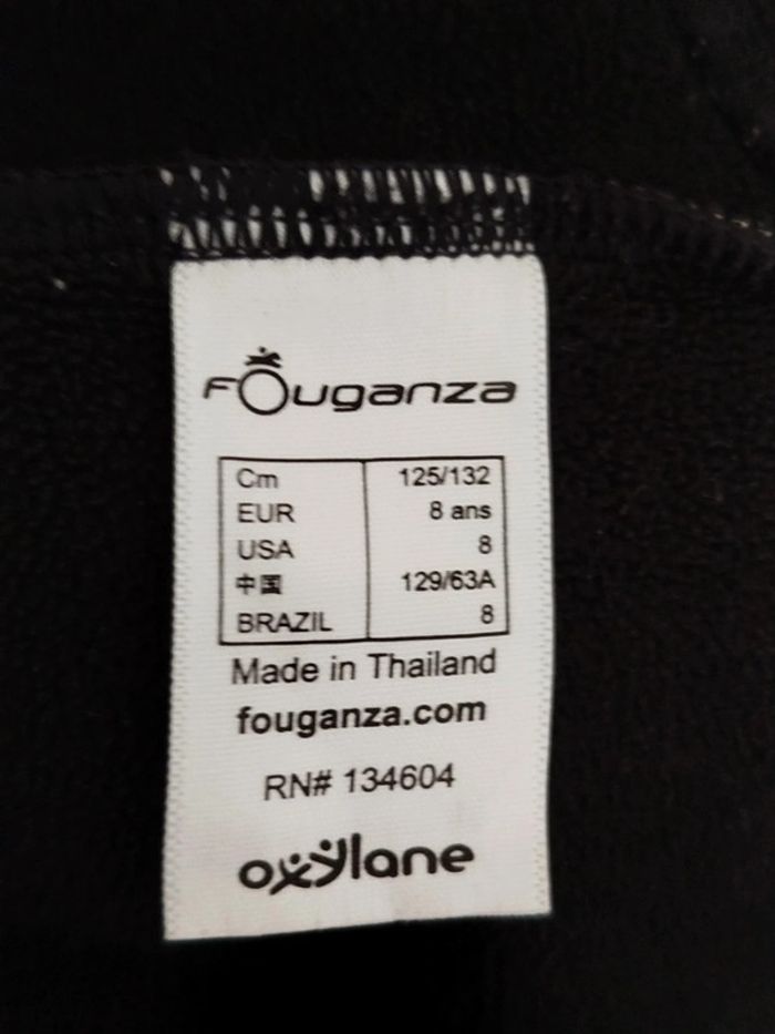 Veste chaude noire d'équitation Fouganza taille 8 ans - photo numéro 3