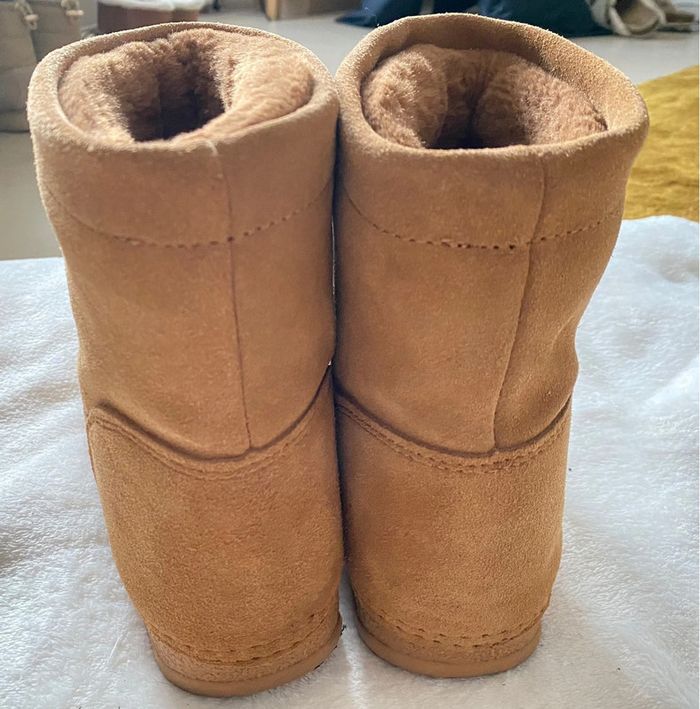 Bottines En Suédine Fourrée Très Chaude pointure  36-37 - photo numéro 6
