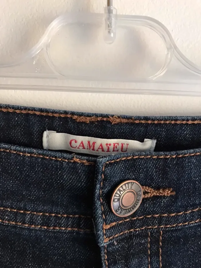 Jupe en jean Camaïeu taille 36 - photo numéro 3