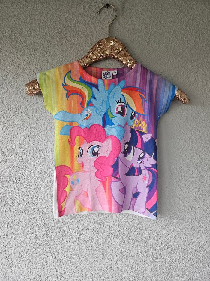 Tee shirt petits poneys pour fille