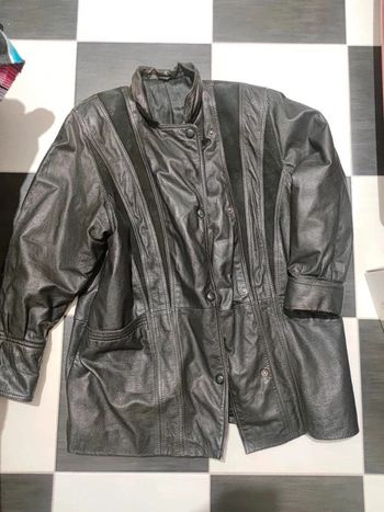 Veste cuir femme t48