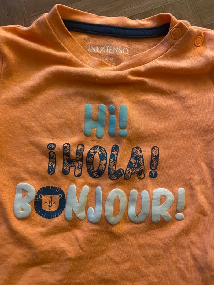 Lot de 2 t-shirt taille 12 mois In Extenso - photo numéro 2