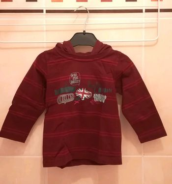 Tee-shirt avec capuche T24 mois (86cm) - V92B