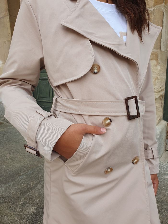 Trench mi-long Antibes beige Taille 8 ans - photo numéro 5