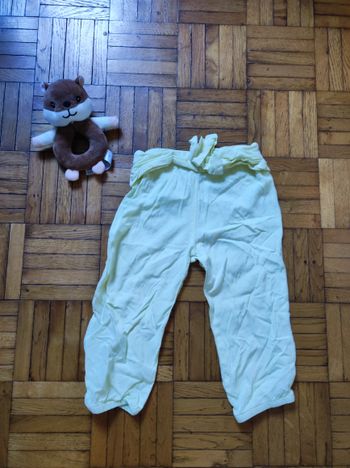 Pantalon d'été Vertbaudet jaune pâle 2 ans