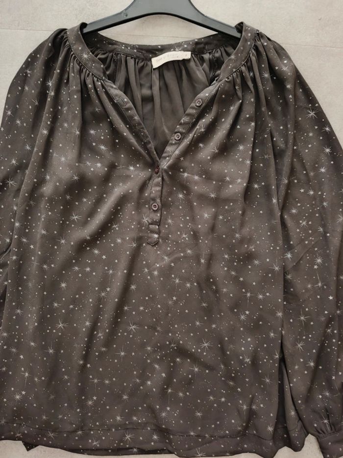Blouse manches longues See U Soon taille 2 étoiles argentées - photo numéro 2