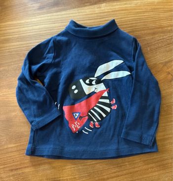 Tee shirt manche longue col montant