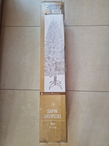 Sapin artificiel blanc - 180 cm - 497 branches