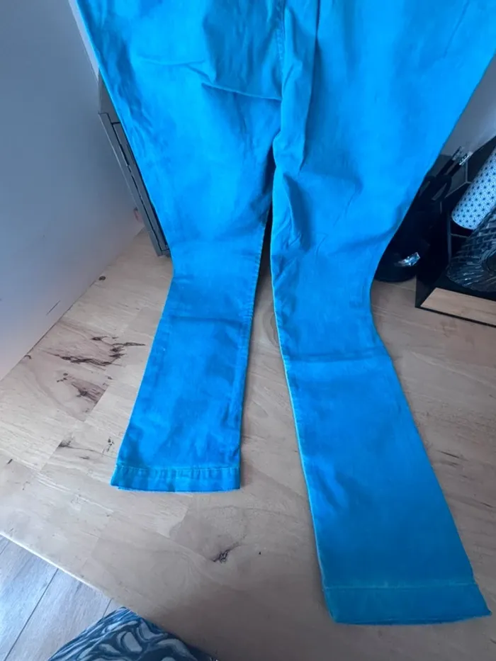 Pantalon Slim motif léger tie & Die turquoise • Ikks • 10 ans - photo numéro 8