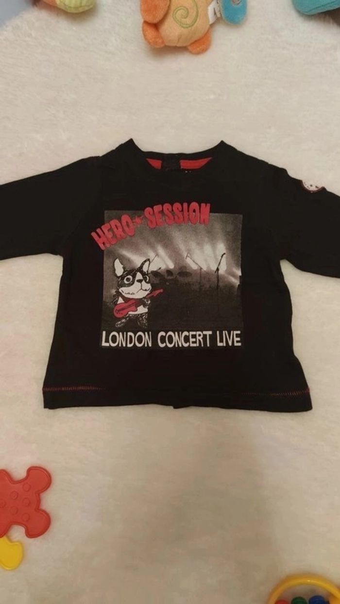 Tee-shirt en Coton "London Concert Live" T. 6 mois Kimbaloo 💮100% Coton - photo numéro 2