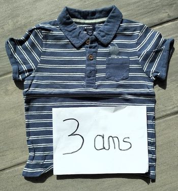 Lot n° 474 Polo manches courtes Kiabi 3 ans
