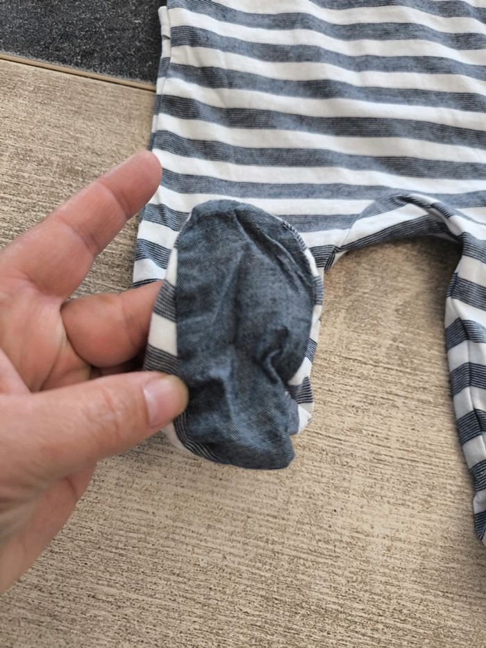 Pyjama léger à col garçon 3 mois obaibi - photo numéro 5