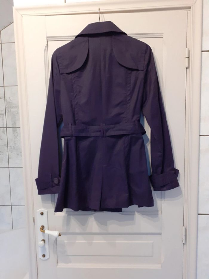 Trench violet taille 40 tex woman - photo numéro 3