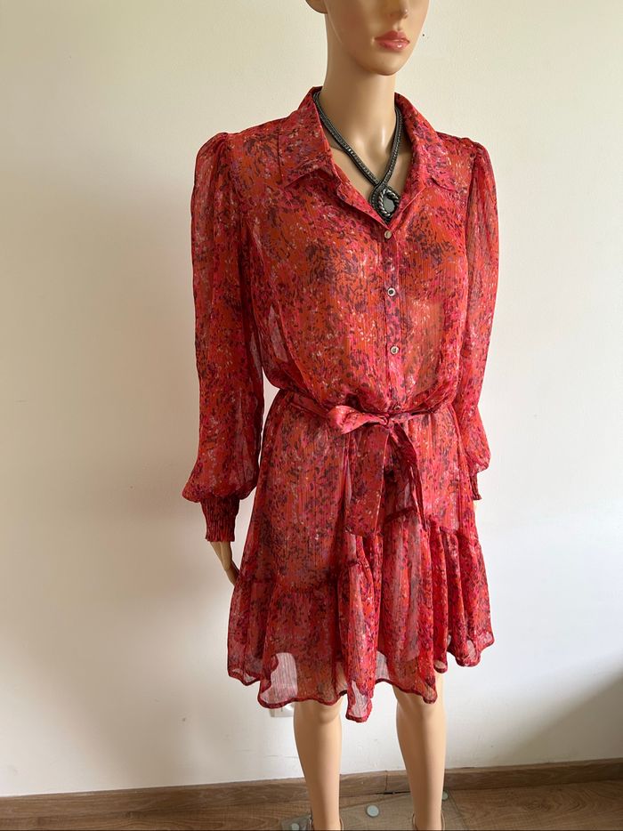 Robe imprimée neuve à manches longues Morgan taille 42 - photo numéro 2