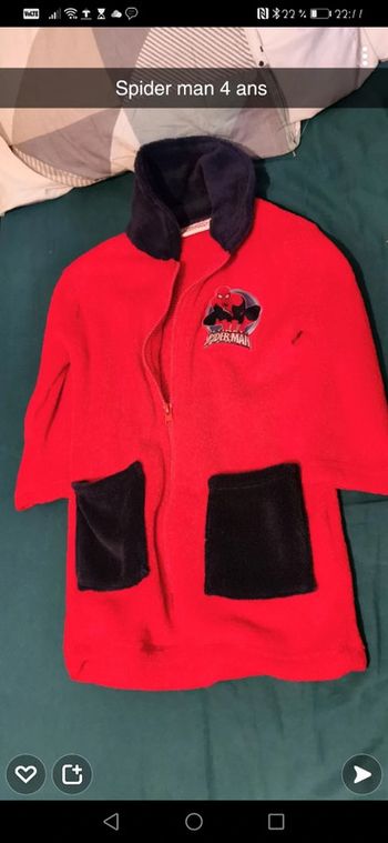 Robe de chambre polaire spider man