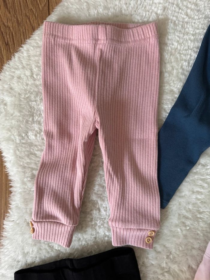 Lot de 4 pantalons / legging / bermuda - 6 mois - photo numéro 4