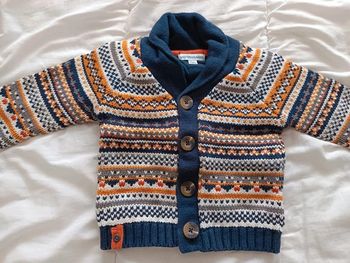 Gilet double Verbaudet 12m neuf