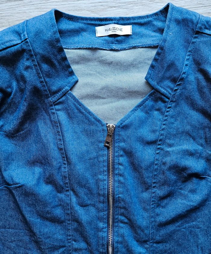 Veste en jean halogène paris taille 42 - photo numéro 3