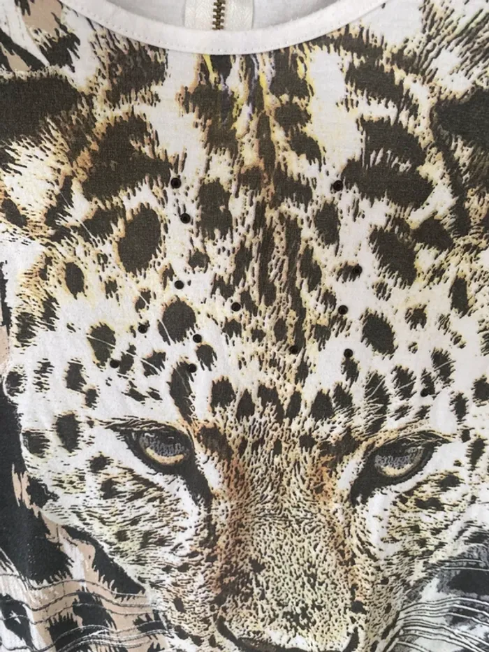 🤎🤍Blouse Fluide Motif Léopard – XSide – Taille 40 TBE 🤍🤎 - photo numéro 5