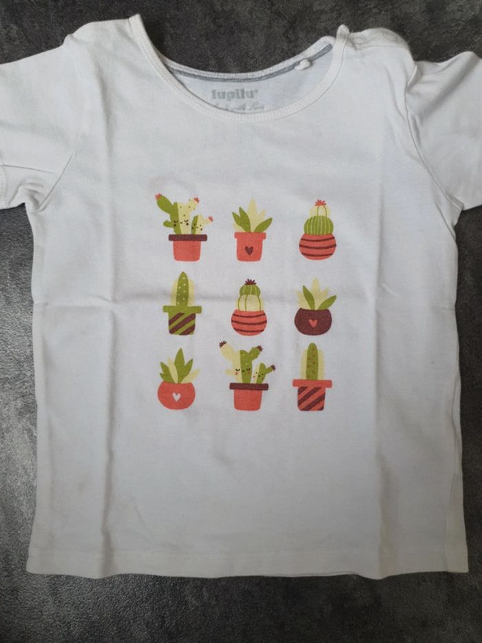 Lot 4 t-shirts bébé fille 12-24 mois lupilu - photo numéro 9