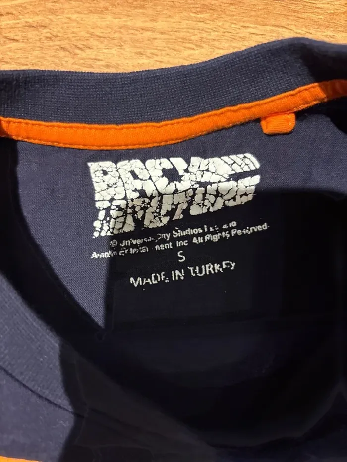 T-shirt retour vers le futur marine taille s - photo numéro 2