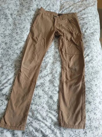 Pantalon beige Z 12 ans Carrot taille réglable