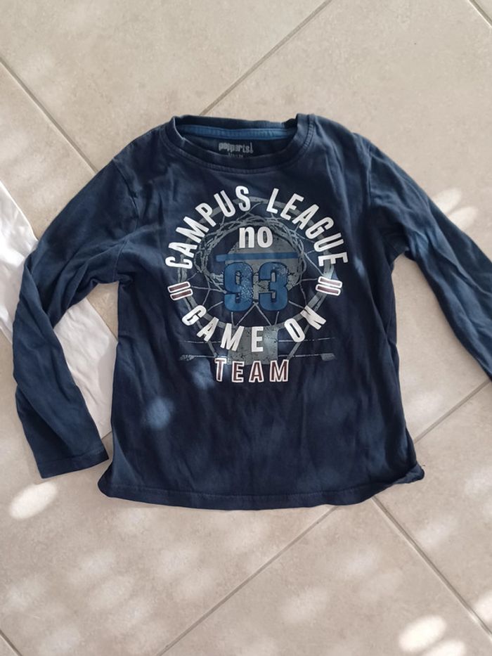 Lot de 2 tee-shirts manches longues 6 ans - photo numéro 2