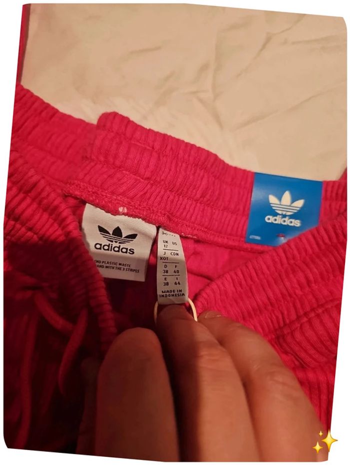 Jogging Adidas rose fuchsia côtelé femme – Neuf avec étiquette - photo numéro 3