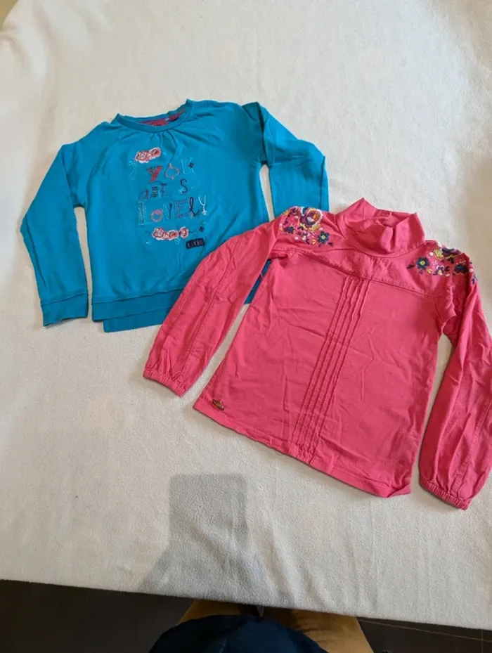 Lot de 2 tee-shirts manches longues La compagnie des petits 5 ans