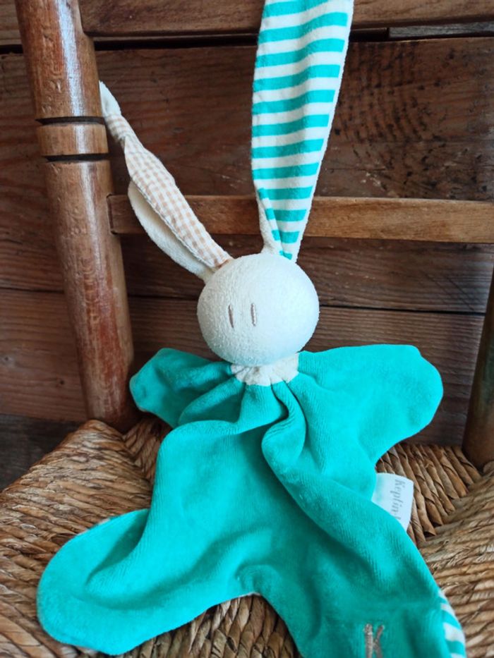 Doudou lapin vert keptin-jr tbe - photo numéro 5