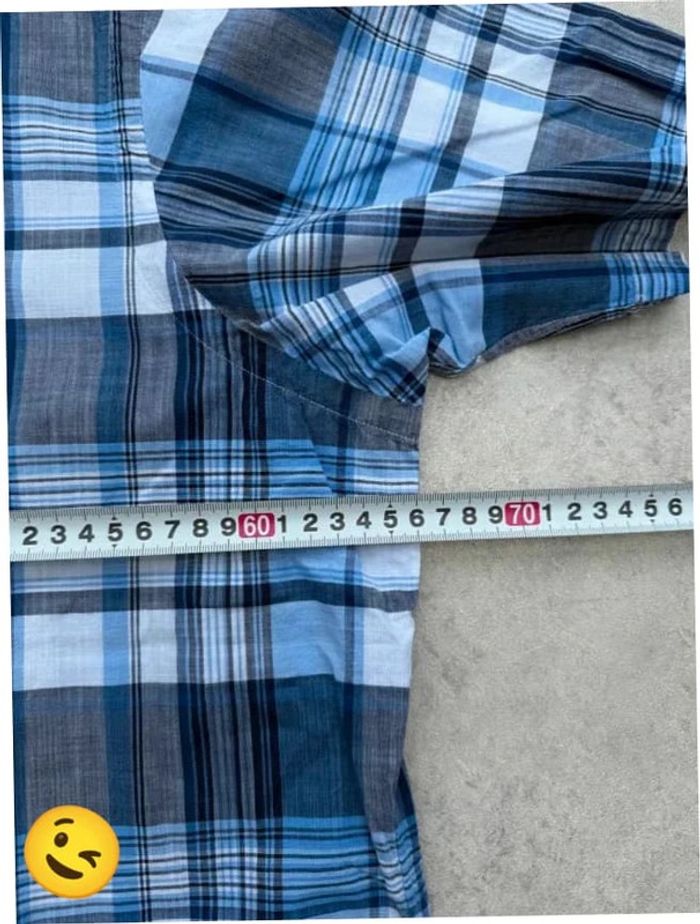 Chemise Ralph Lauren manches courte Taille XL bleu Homme Men CHE127 - photo numéro 6