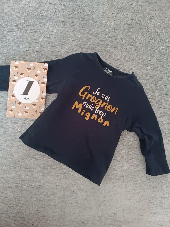 T-shirt bébé garçon 12 mois