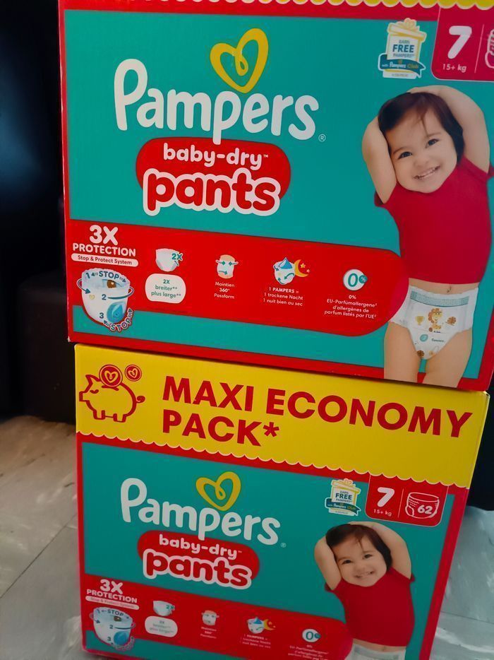 Couches Pampers baby dry pants Taille 7 - photo numéro 2