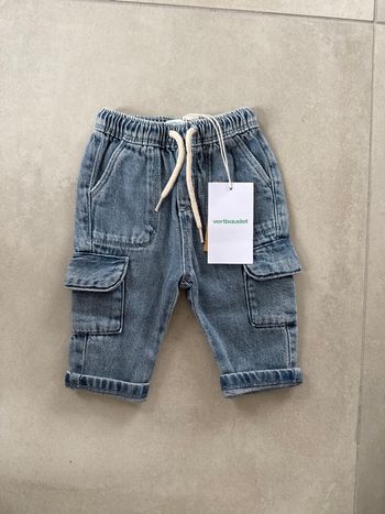 Pantalon jeans vert baudet 
