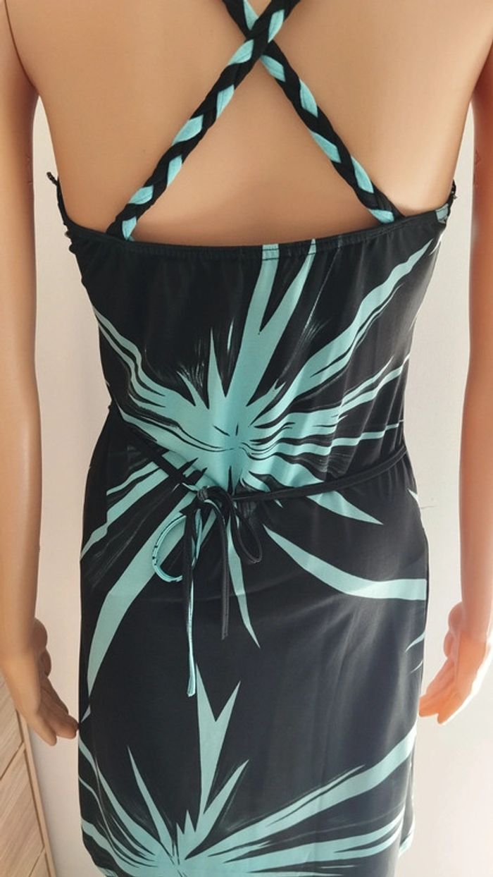 Robe noire et bleu femme taille l - photo numéro 11