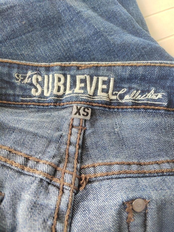 Jean Slim Taille Basse Bleu Foncé – Taille 34 / XS – Très Bon État – The sublevel Collection - photo numéro 10