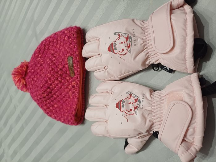 gants et bonnet pour filles taille 5 ans