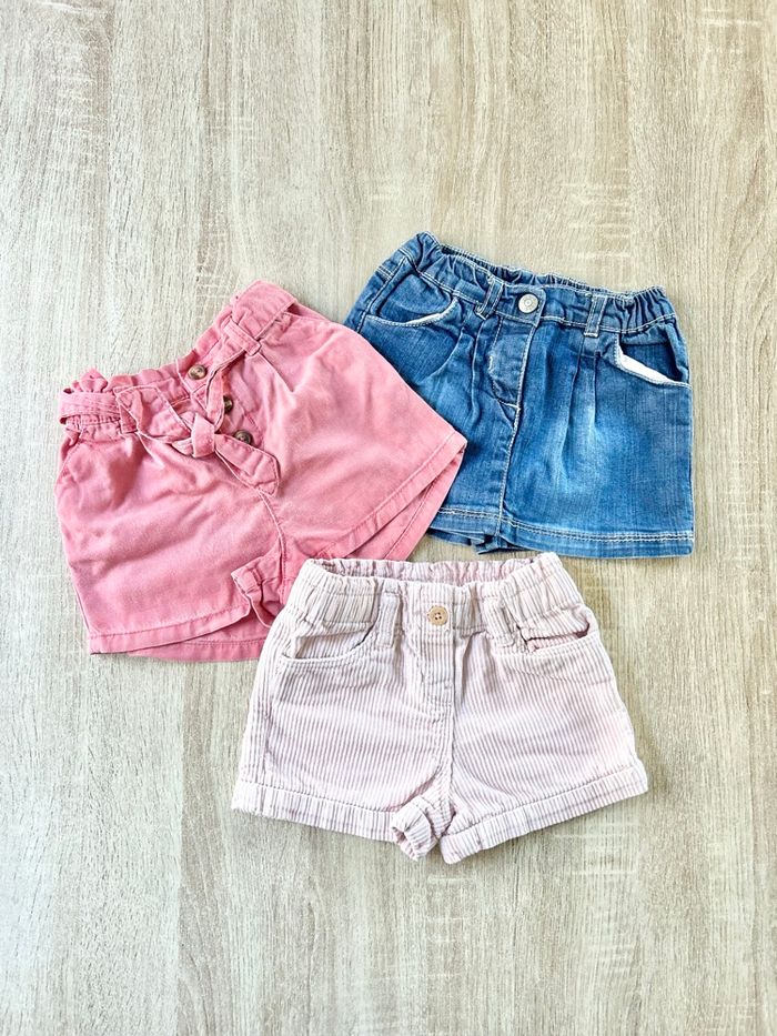 3 shorts fille