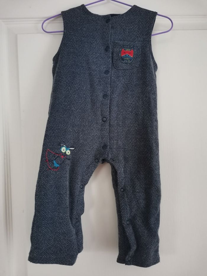 Ensemble 12 mois la compagnie des petits bleu / jean - photo numéro 7