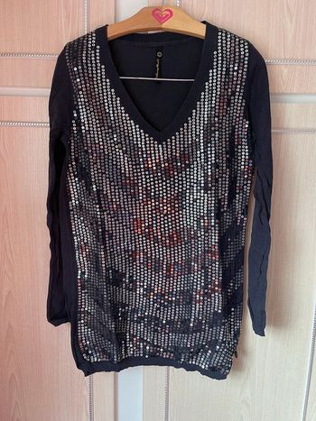 Pull fin de sequins taille S