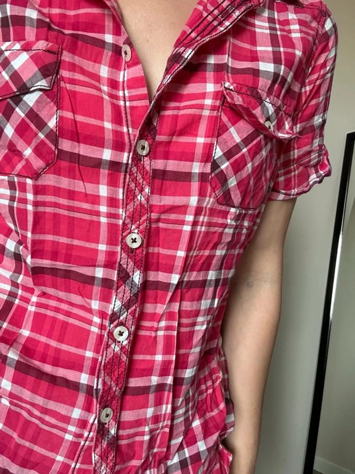 Kiabi Chemise à carreaux rose – Taille 40 – Très bon état - photo numéro 15