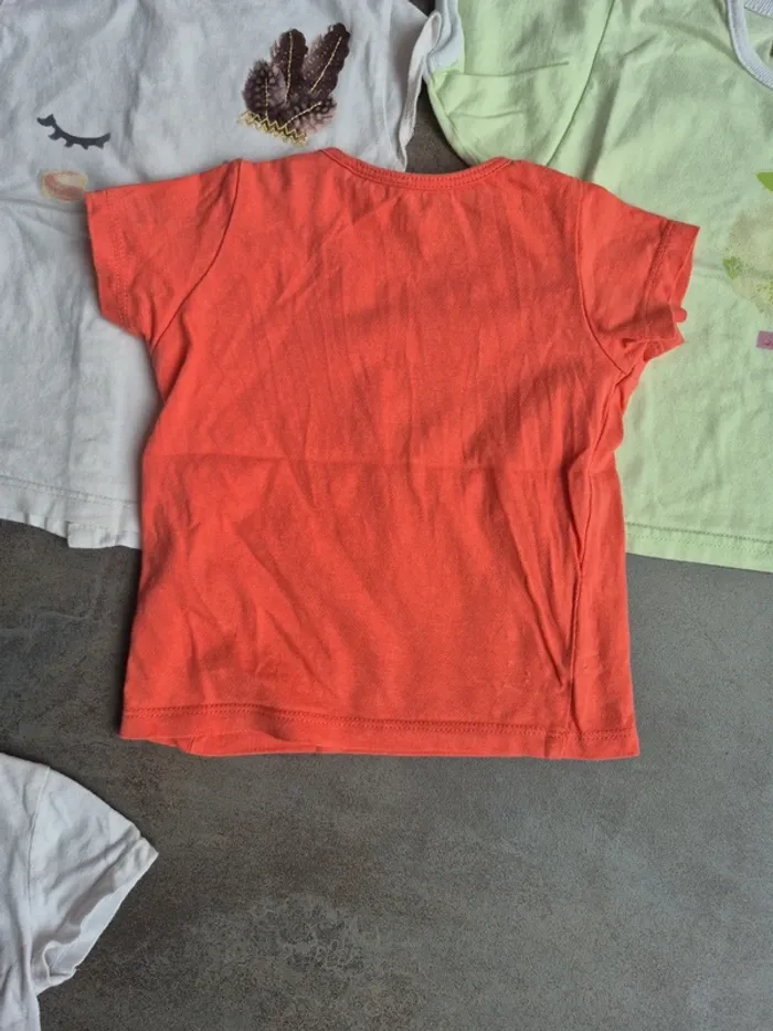 Lot tee-shirts 12 mois bébé fille - photo numéro 3