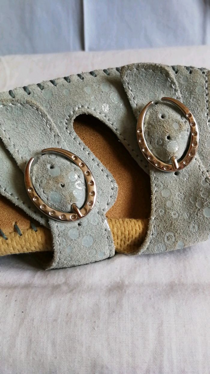 Mules en Cuir Nubuck P. 37 Saniflex - photo numéro 4