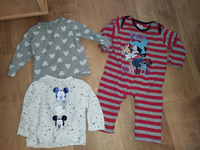 Lot Mickey 6/9mois