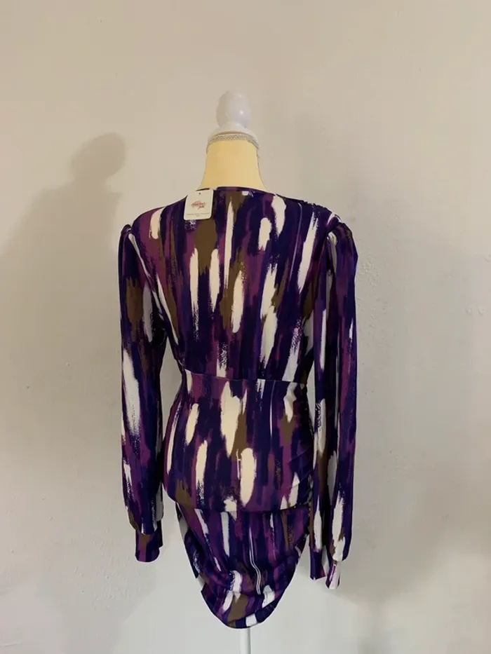 Robe portefeuille drapée Copperose Paris – Taille L – Neuve - photo numéro 3