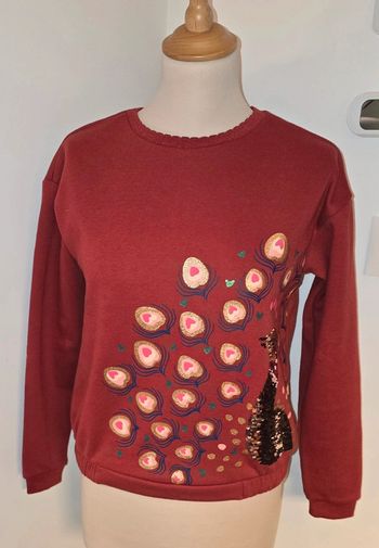 Pull sweat asequins réversibles DPAM 12 ans Neuf