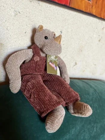 Peluche rhinocéros Anna club plush neuve